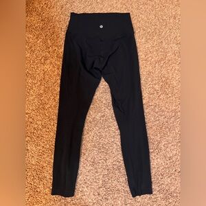 lululemon align pant 25” gently used size 4 black